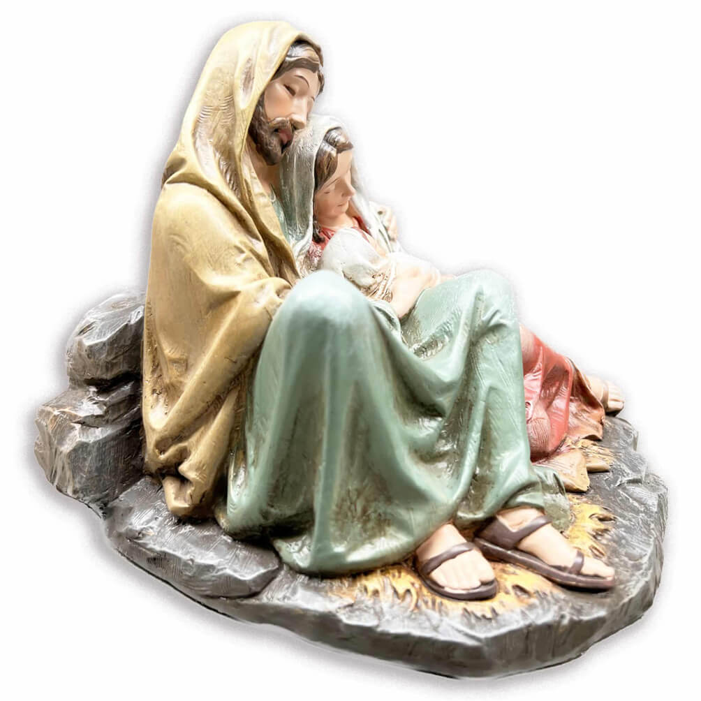 sleeping mama mary statue