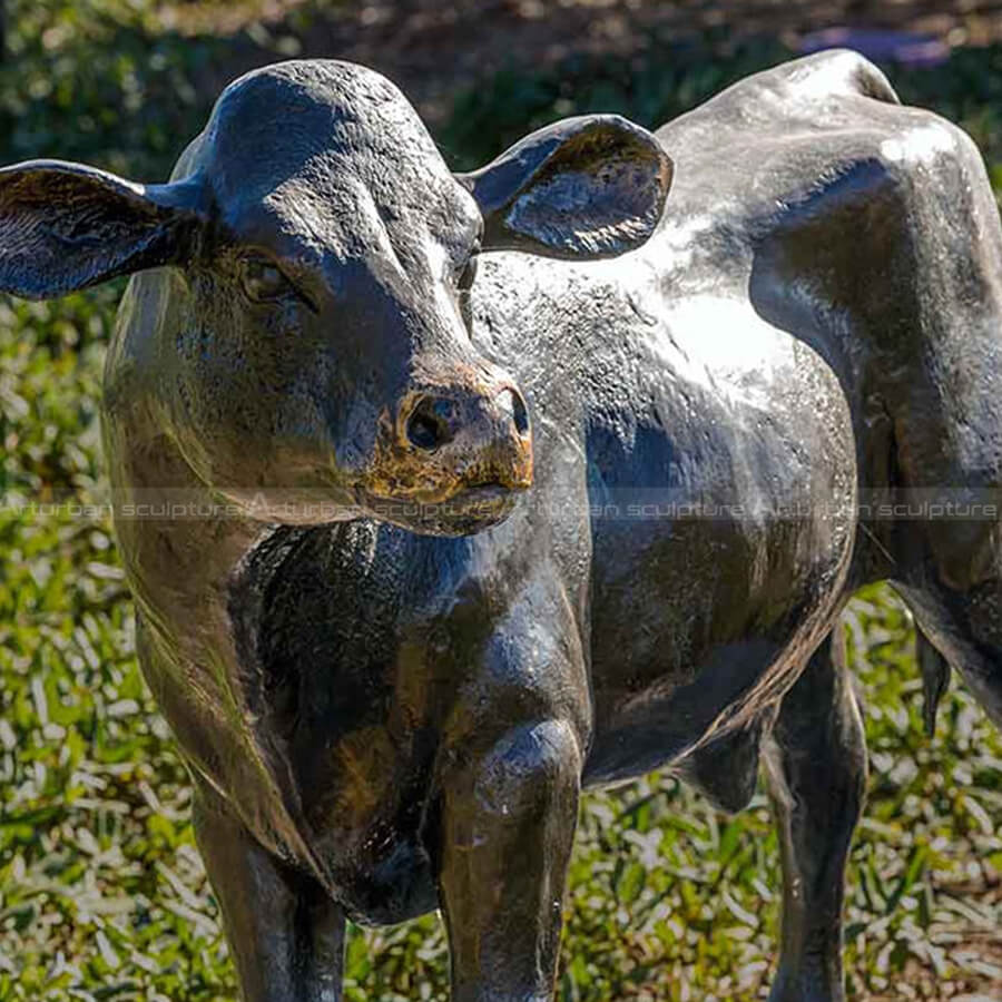 bronze bull sculpture