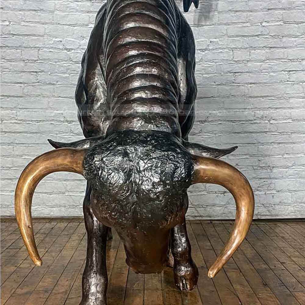 bull metal sculpture