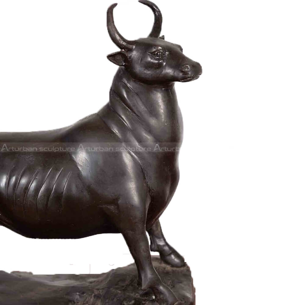 small bull statue