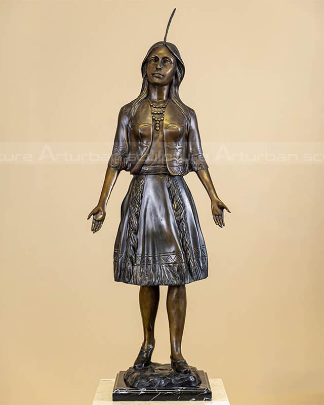 Bronze Pocahontas Statue