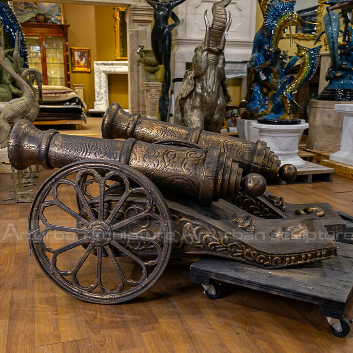 large cannon sculpture