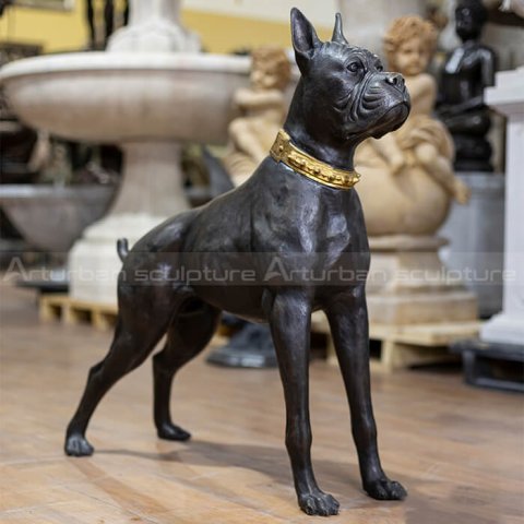 french bulldog yard statue