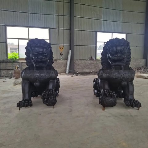 antique foo dog statues