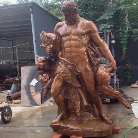 cerberus hercules statue