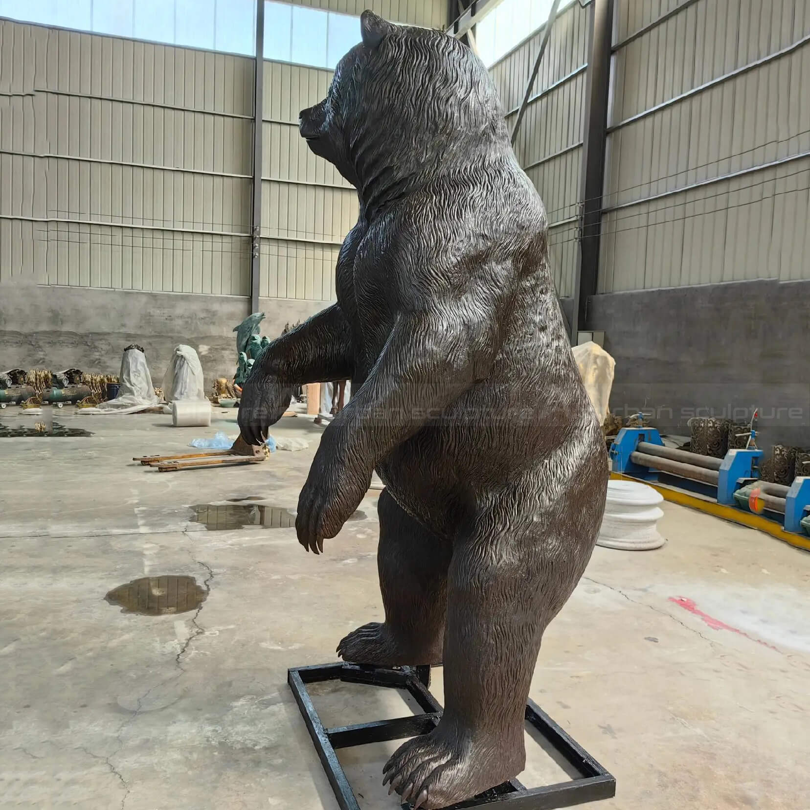 Bronze Standing Bear Statue