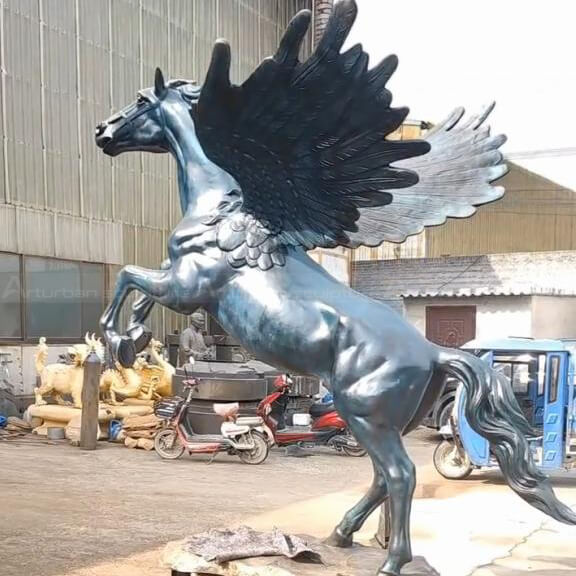 large pegasus statue