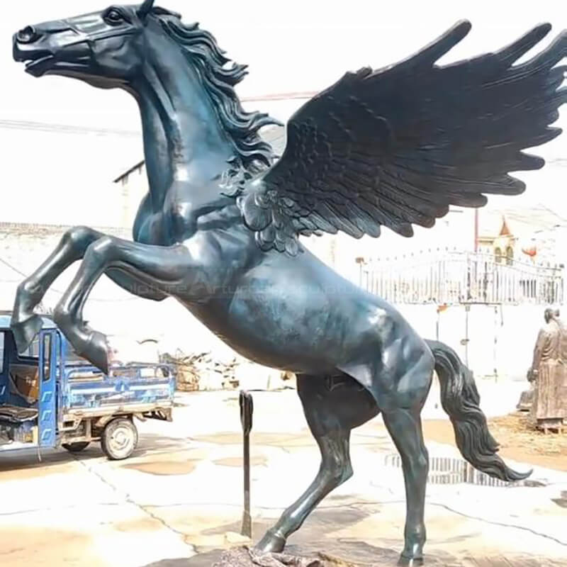 large pegasus statue