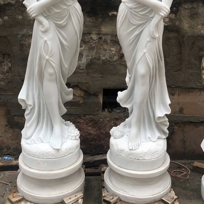 lighted outdoor statues