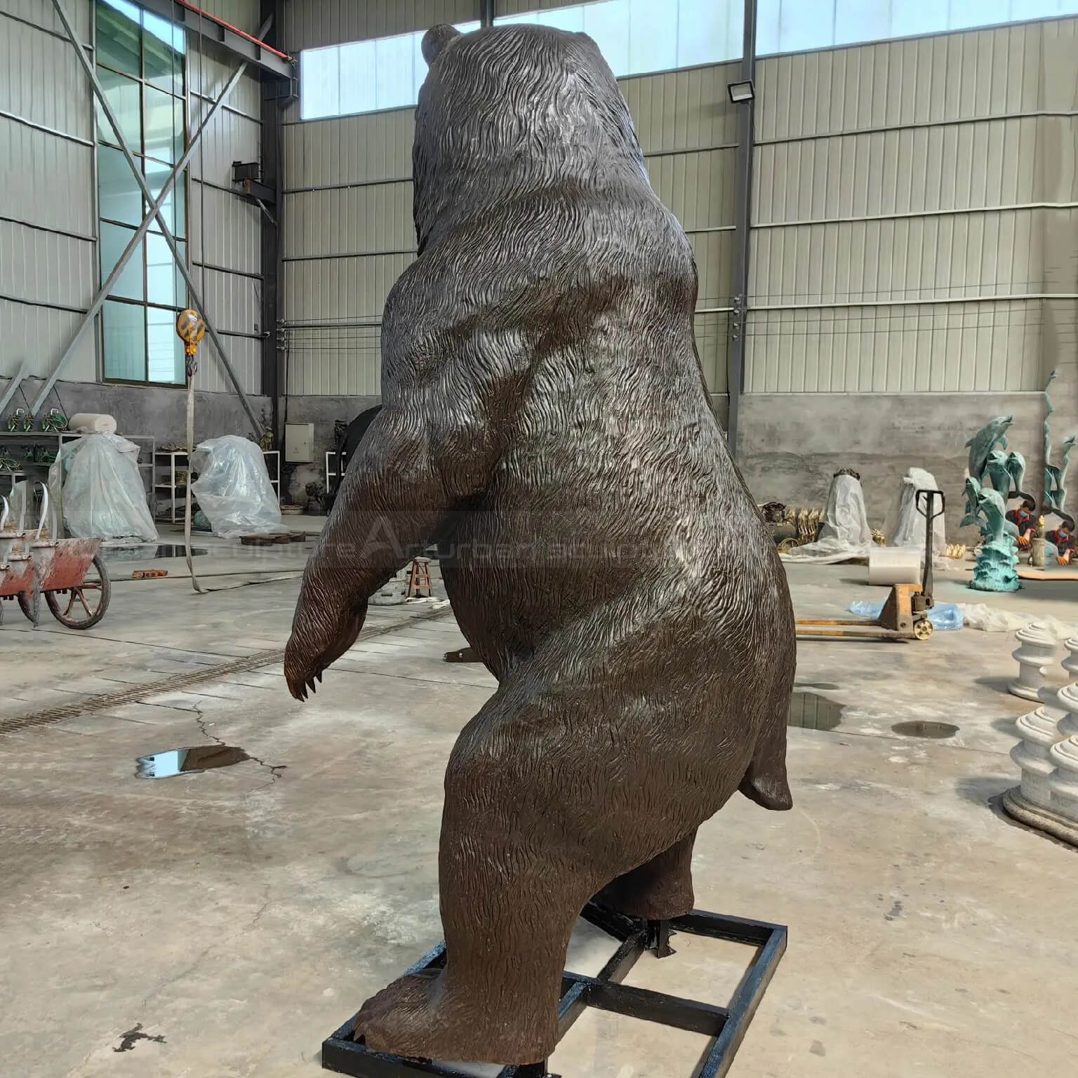 Bronze Bear Statue