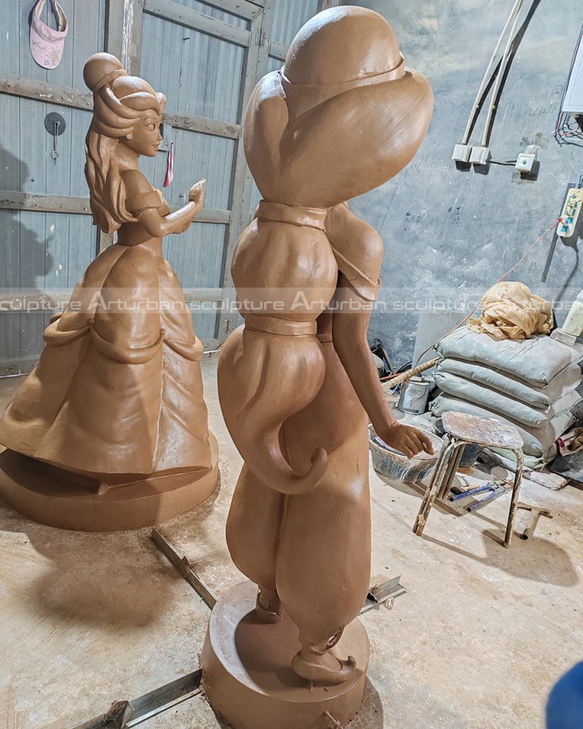 jasmine statue clay mold