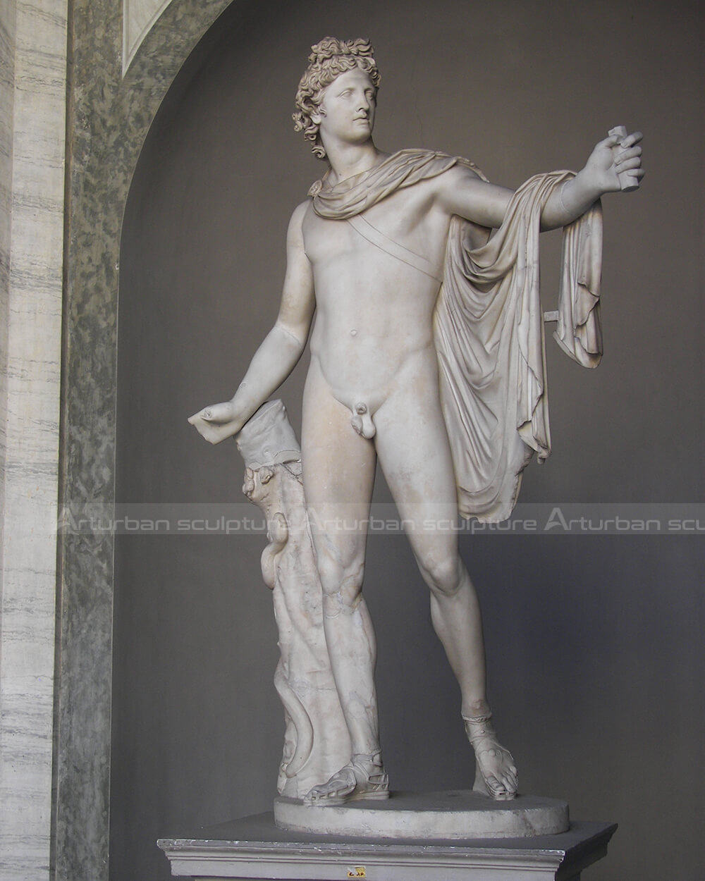 Apollo Greek god statue