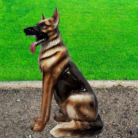 German Shepherd Sculpture