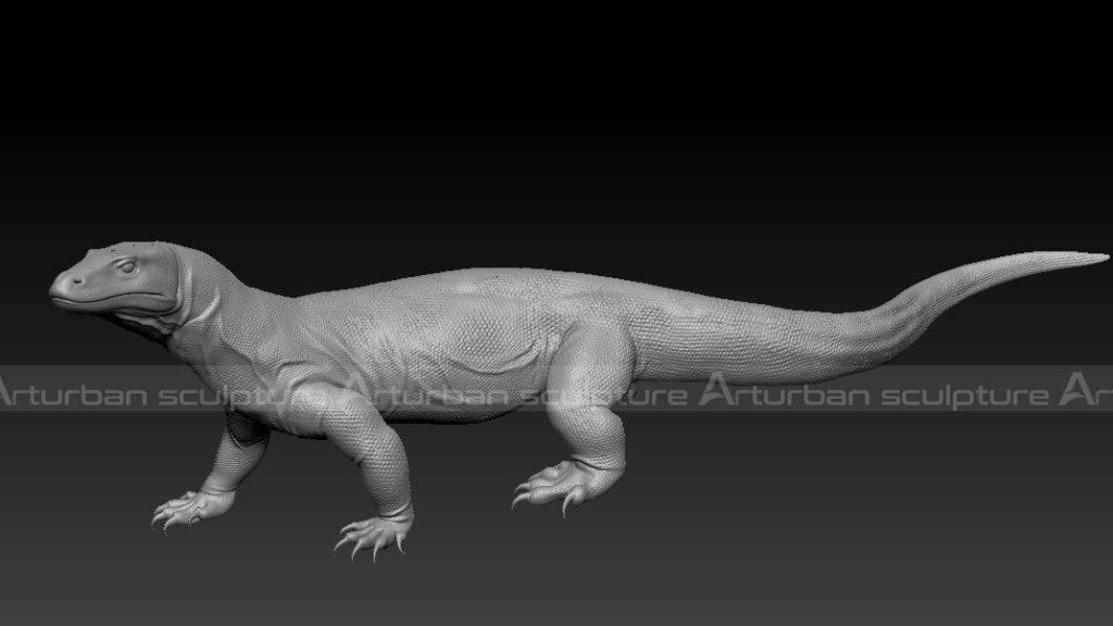 Komodo Dragon 3D design