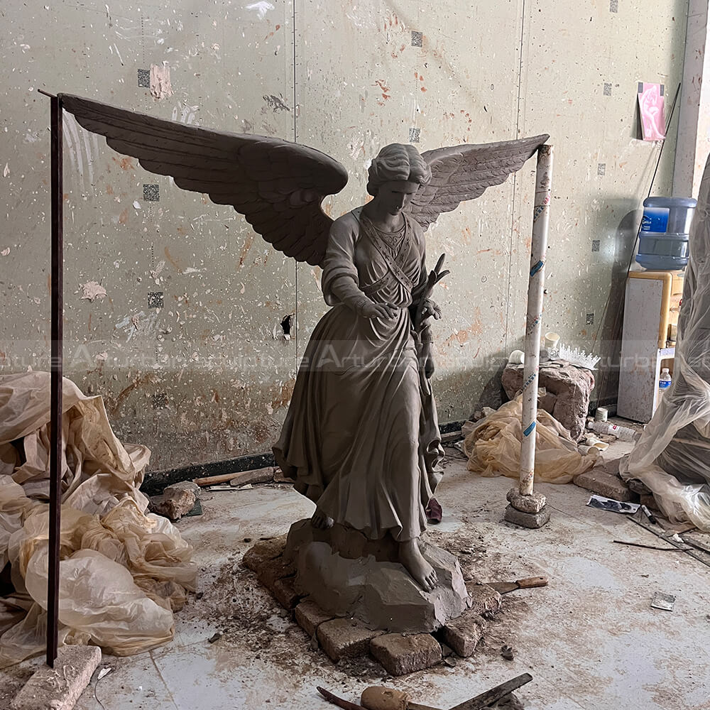 angel of bethesda fountain clay mold