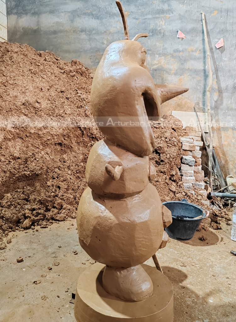 olaf sculture clay mold