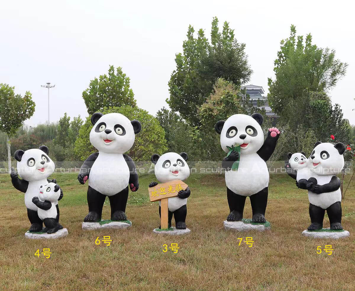 panda outdoor statue