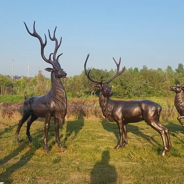 large elk statue