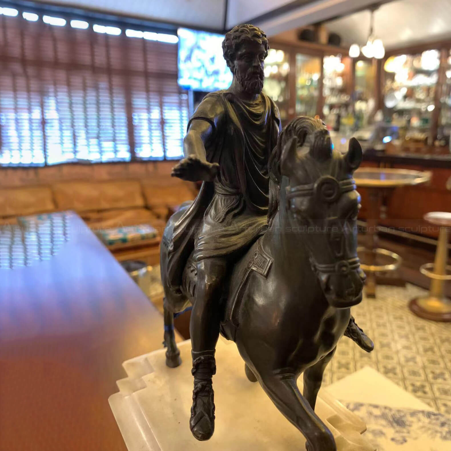 bronze equestrian statue of marcus aurelius