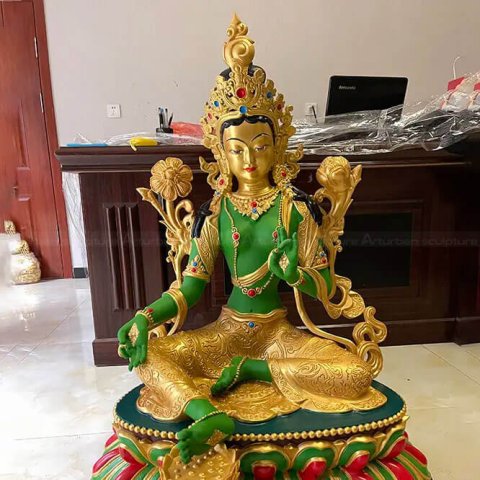 Green Tara Statue