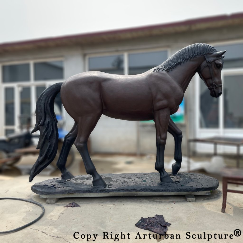 life size bronze horse statue