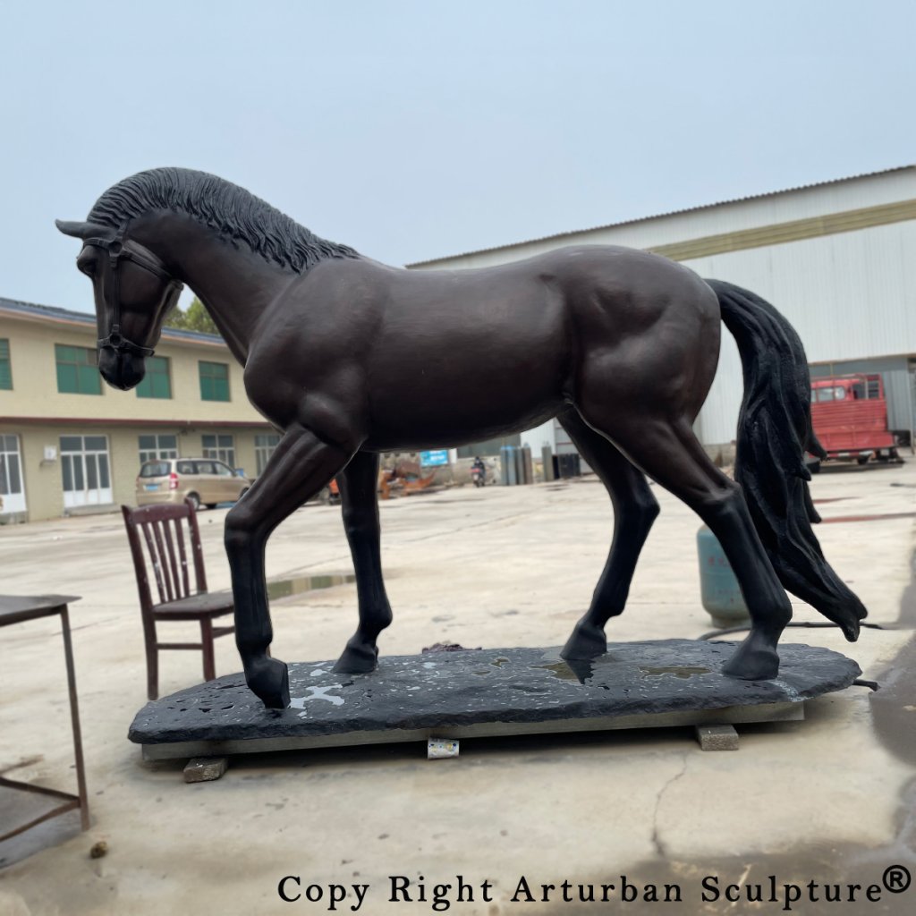 life size bronze horse statue