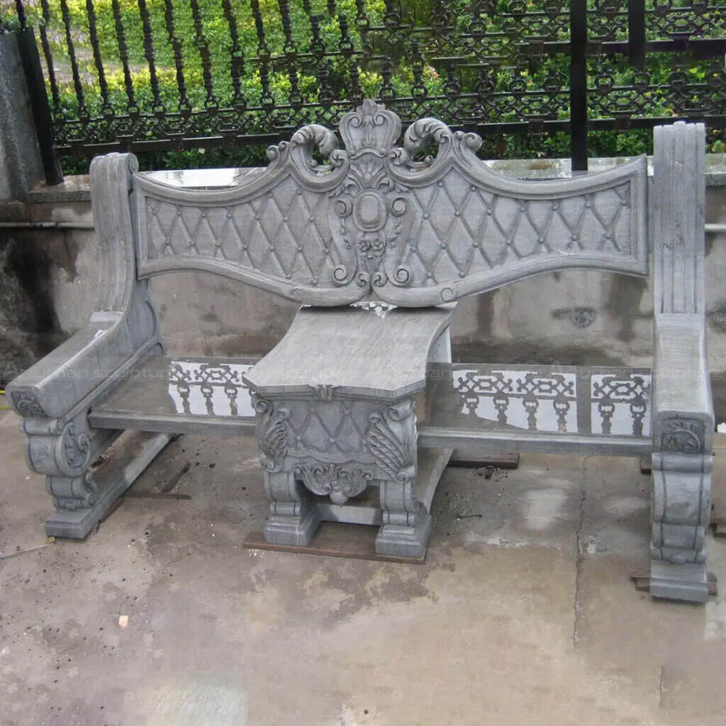 Italian Stone Garden Bench