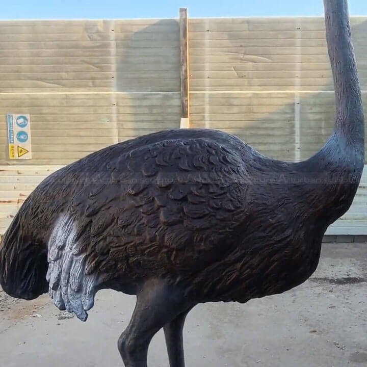 life size ostrich statue