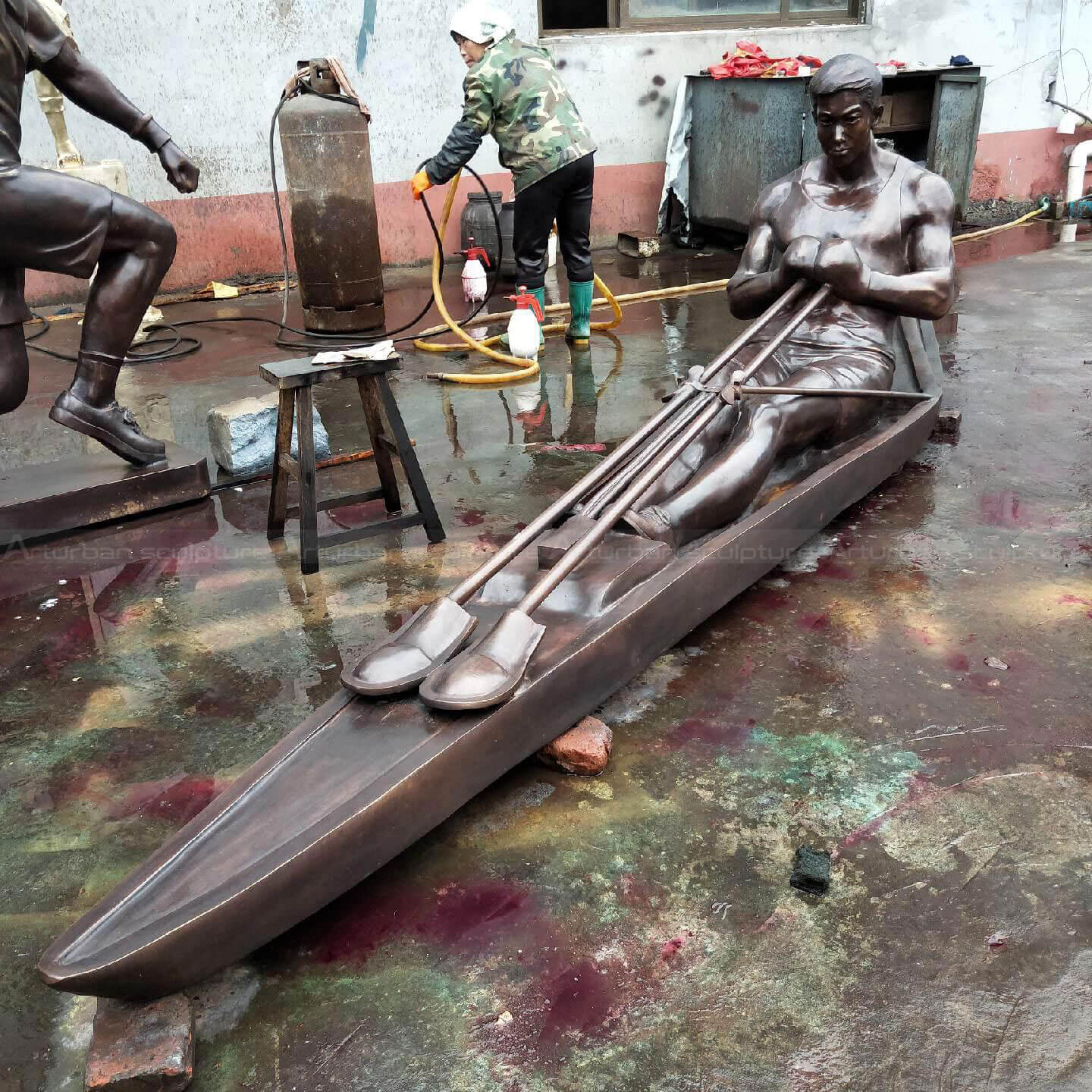 Rowing Statue