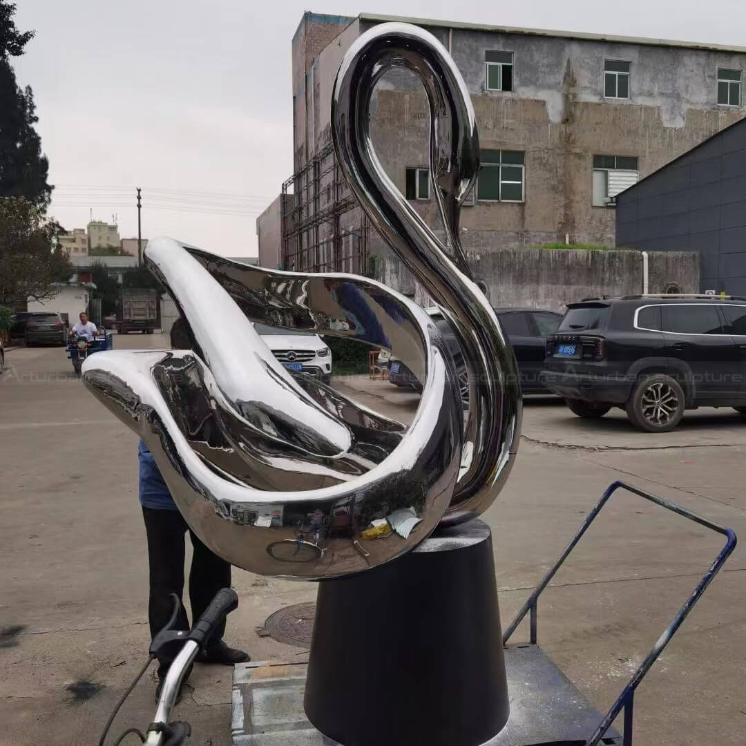 Stainless Steel Swan