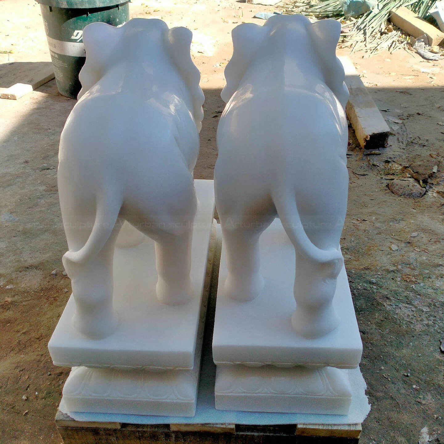 Pair Of Elephant Statues