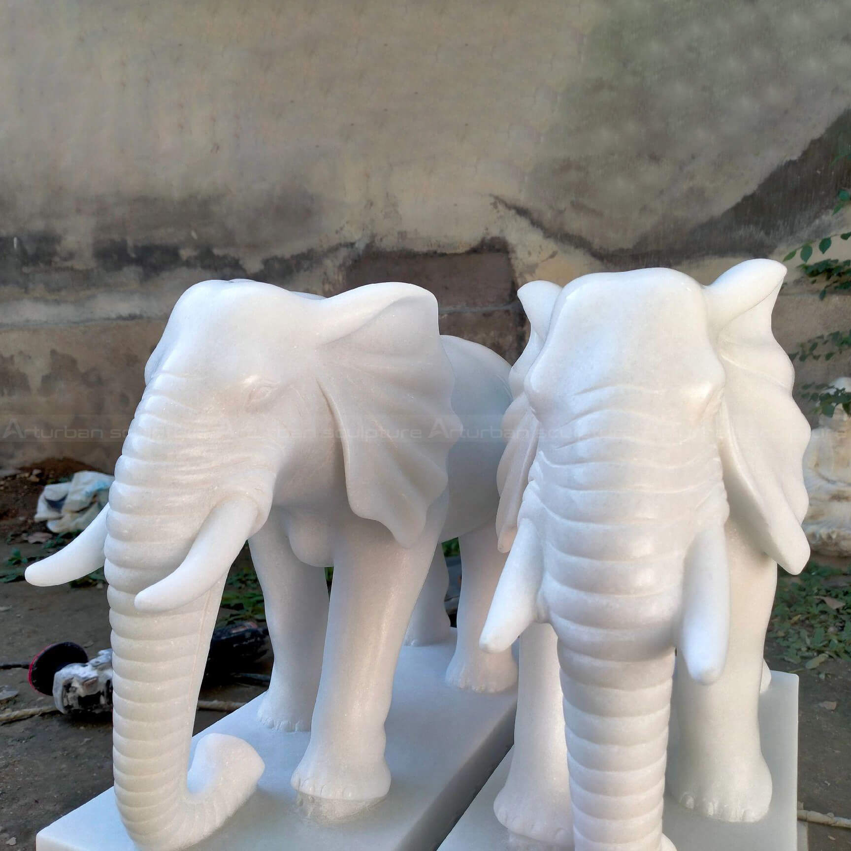 Pair Of Elephant Statues