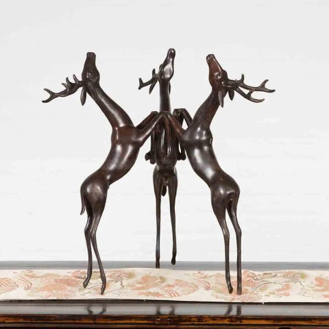 Bronze Deer Figurine