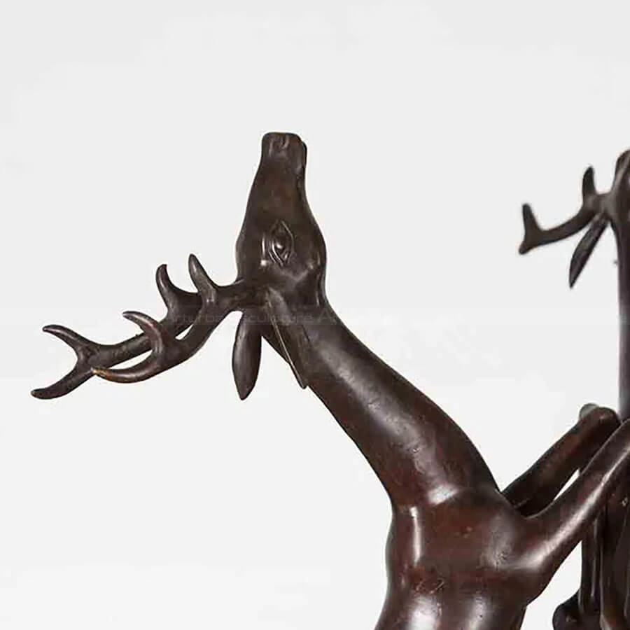 Bronze Deer Figurine