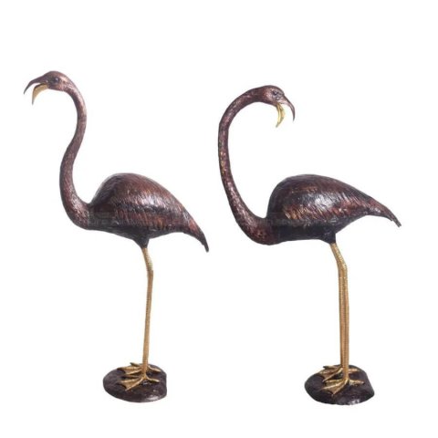 Bronze Flamingo Statue