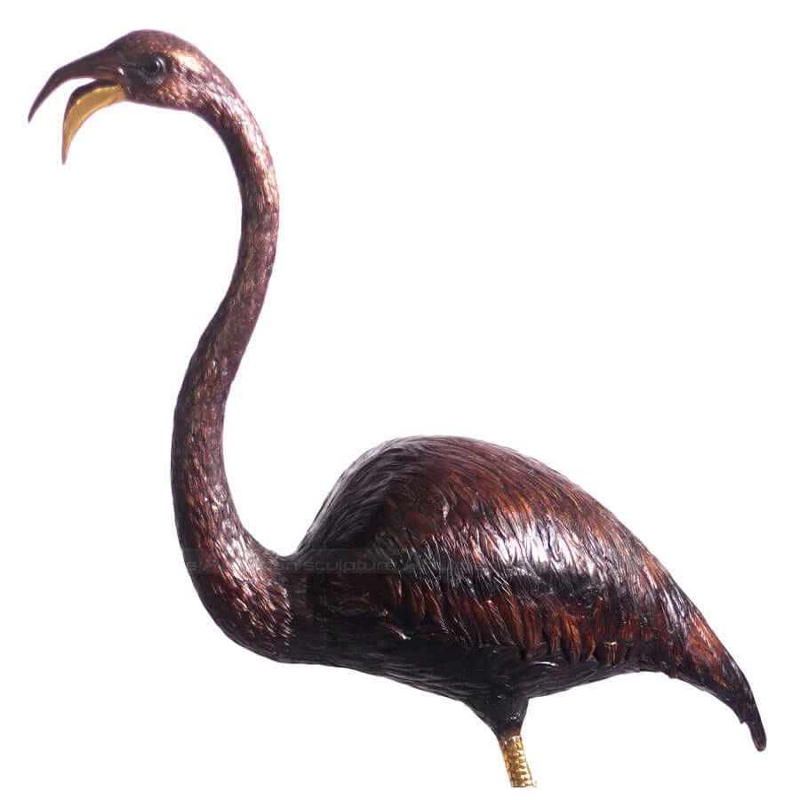 Bronze Flamingo Statue