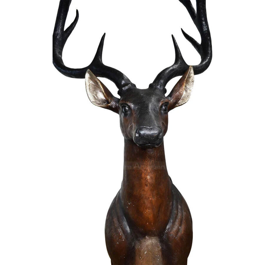 Life Size Bronze Stag