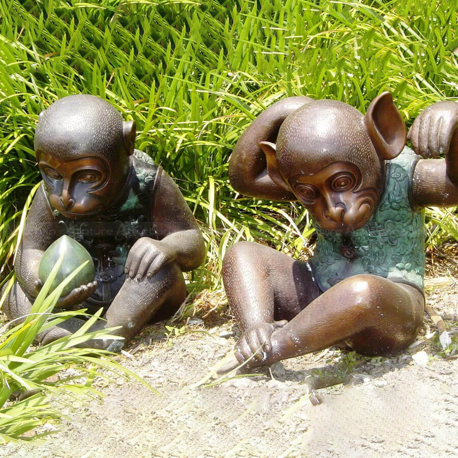 Monkey Statue for Garden