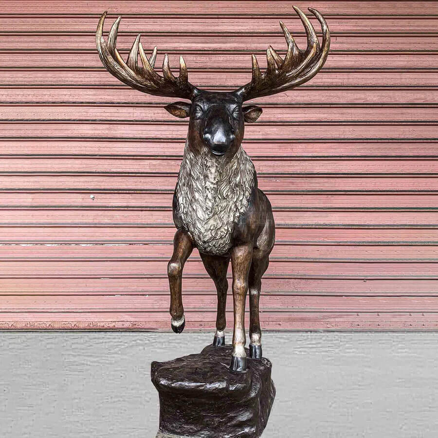 Moose Life Size Statue