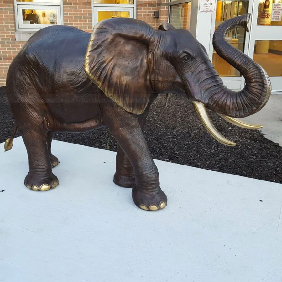 Standing Elephant Statue