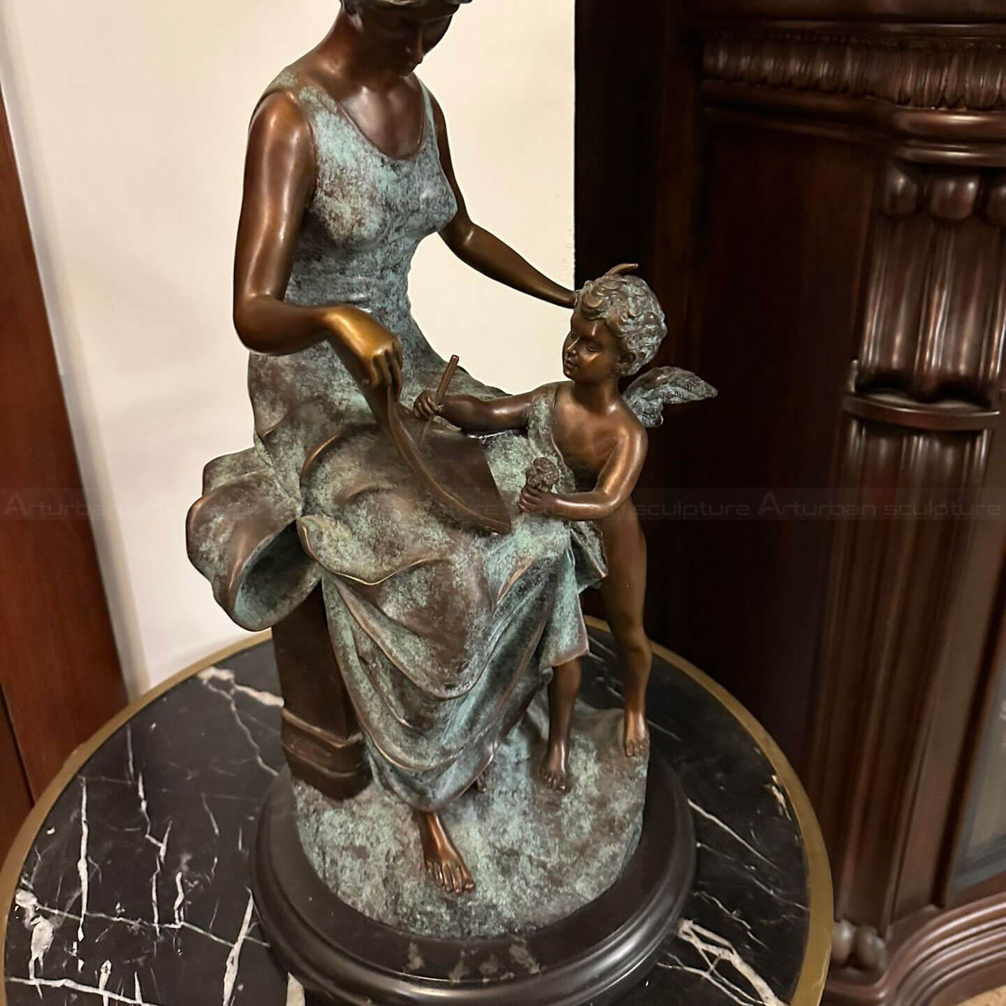 Mother and Son Statue