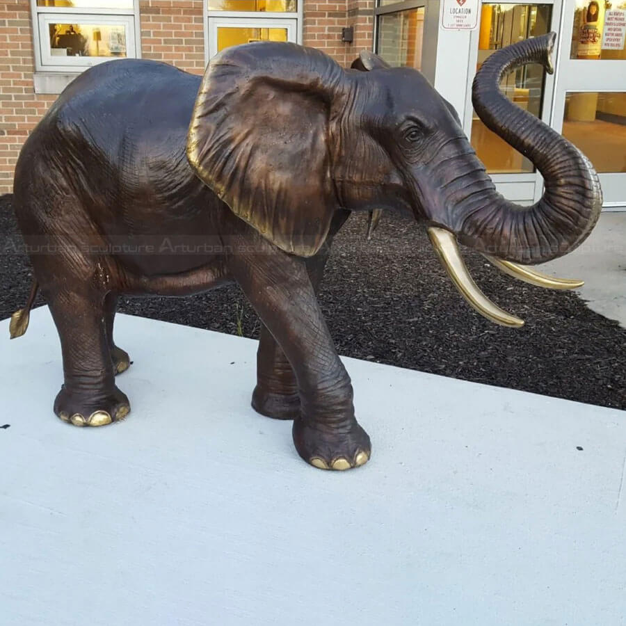 Walking Elephant Statue