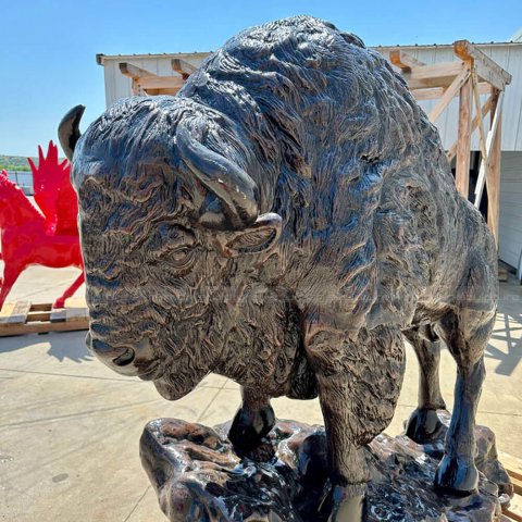 bronze Buffalo Statue