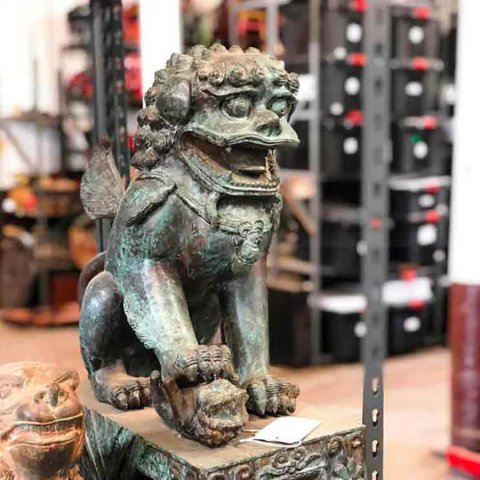 Asian Lion Dog Statue