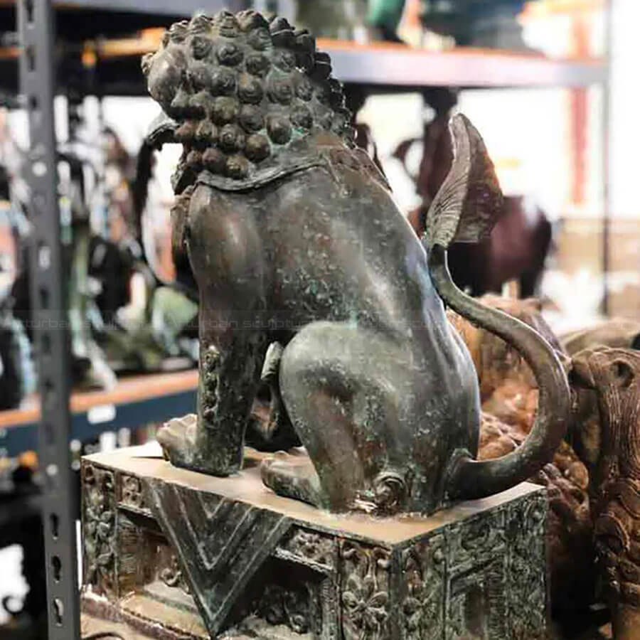 Asian Lion Dog Statue