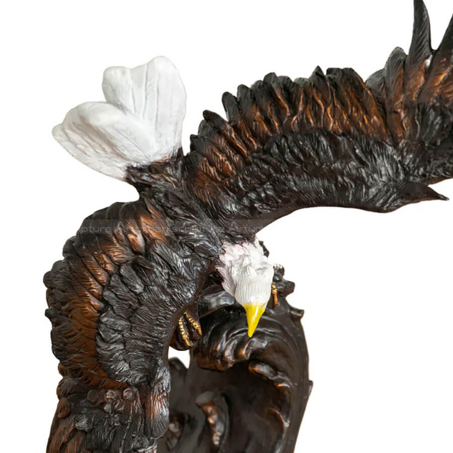 Bald Eagle Garden Statue