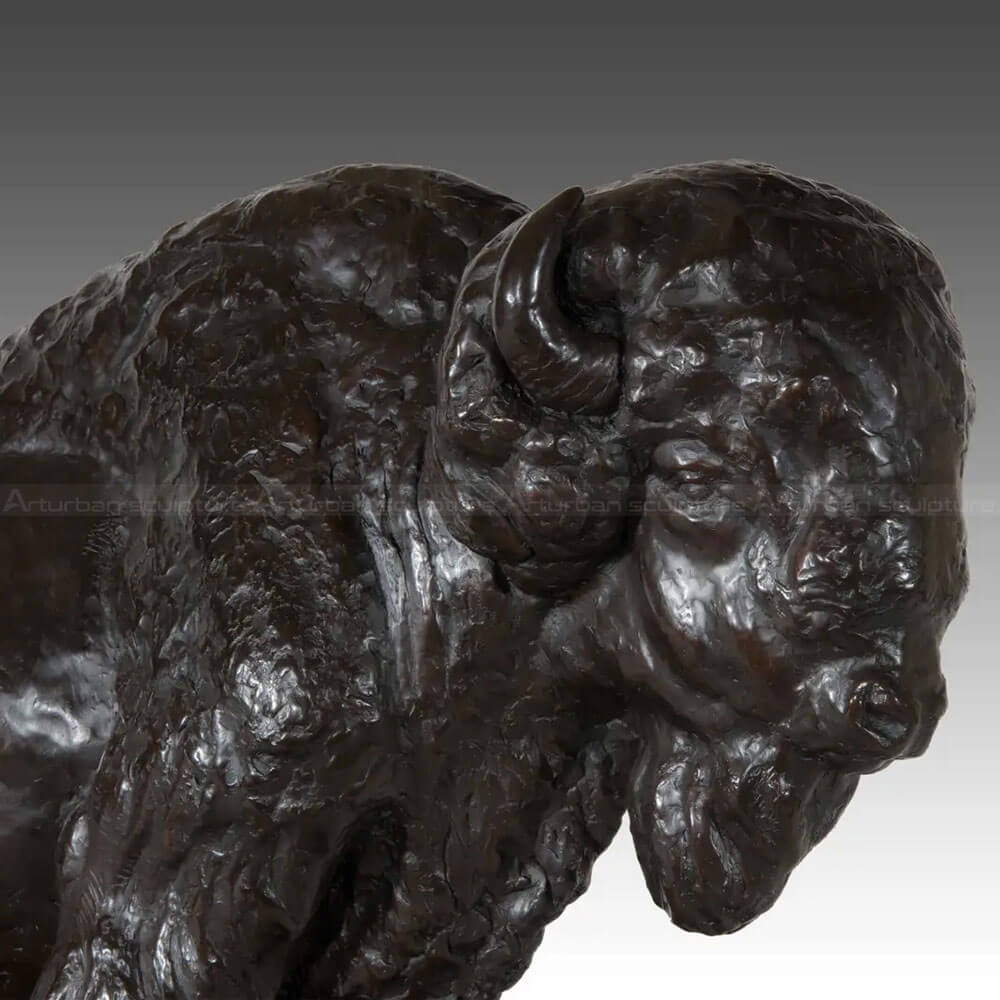 Bronze Bison Sculpture for Sale