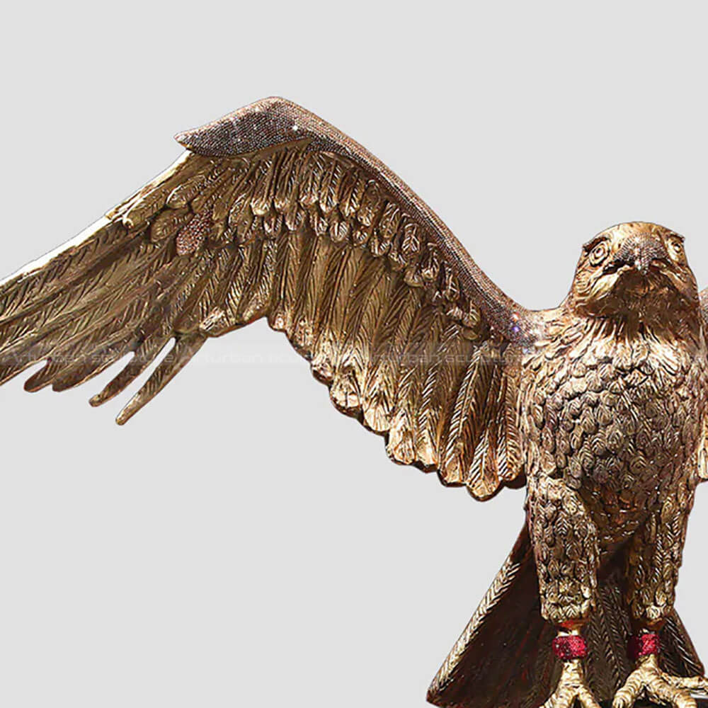 Bronze Falcon Sculpture