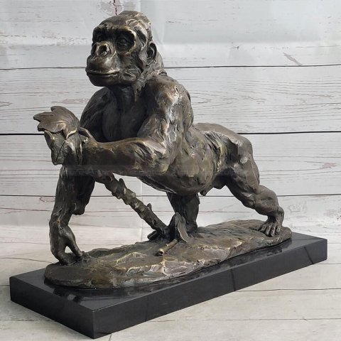 Bronze Gorilla Sculpture