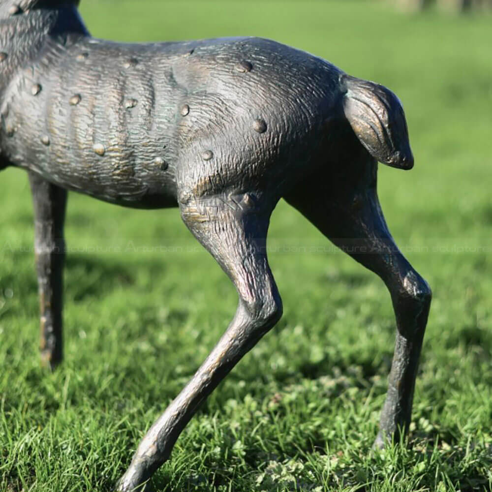 Cast Iron Stag Statue